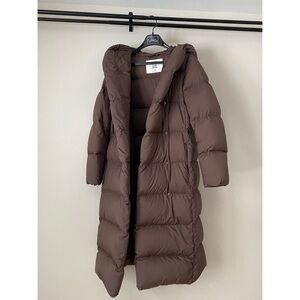 Aritzia Babaton Brown duvet Puffer Jacket coat